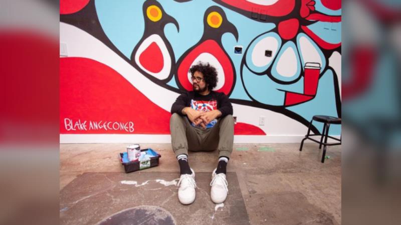 Winnipeg-based artist paints mural for Toronto TikTok headquarters