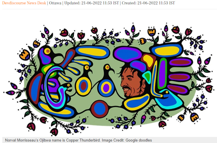 Google doodle honors Copper Thunderbird on Canadas National Indigenous Peoples Day