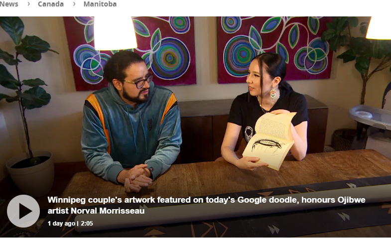 Winnipeg couples artwork featured on todays Google doodle honours Ojibwe artist Norval Morrisseau